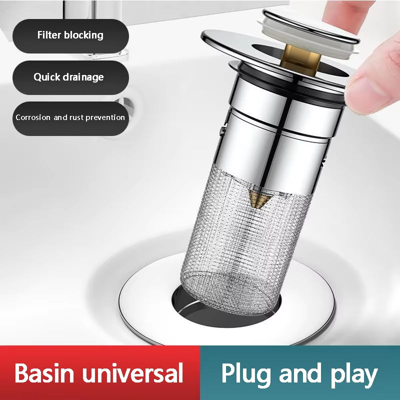 ¡Universal Drain Plug – Anti-Clogging & Odor-Proof!