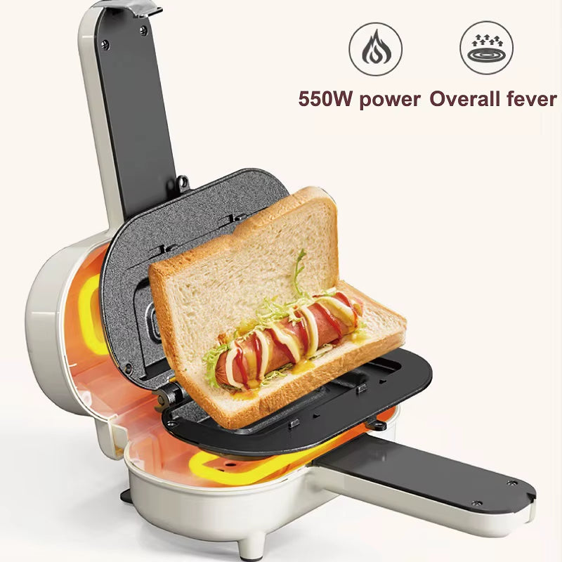 Máquina Mini Panini y Sándwiches, Operativa a 220V – ¡Rápido, Fácil y Delicioso!