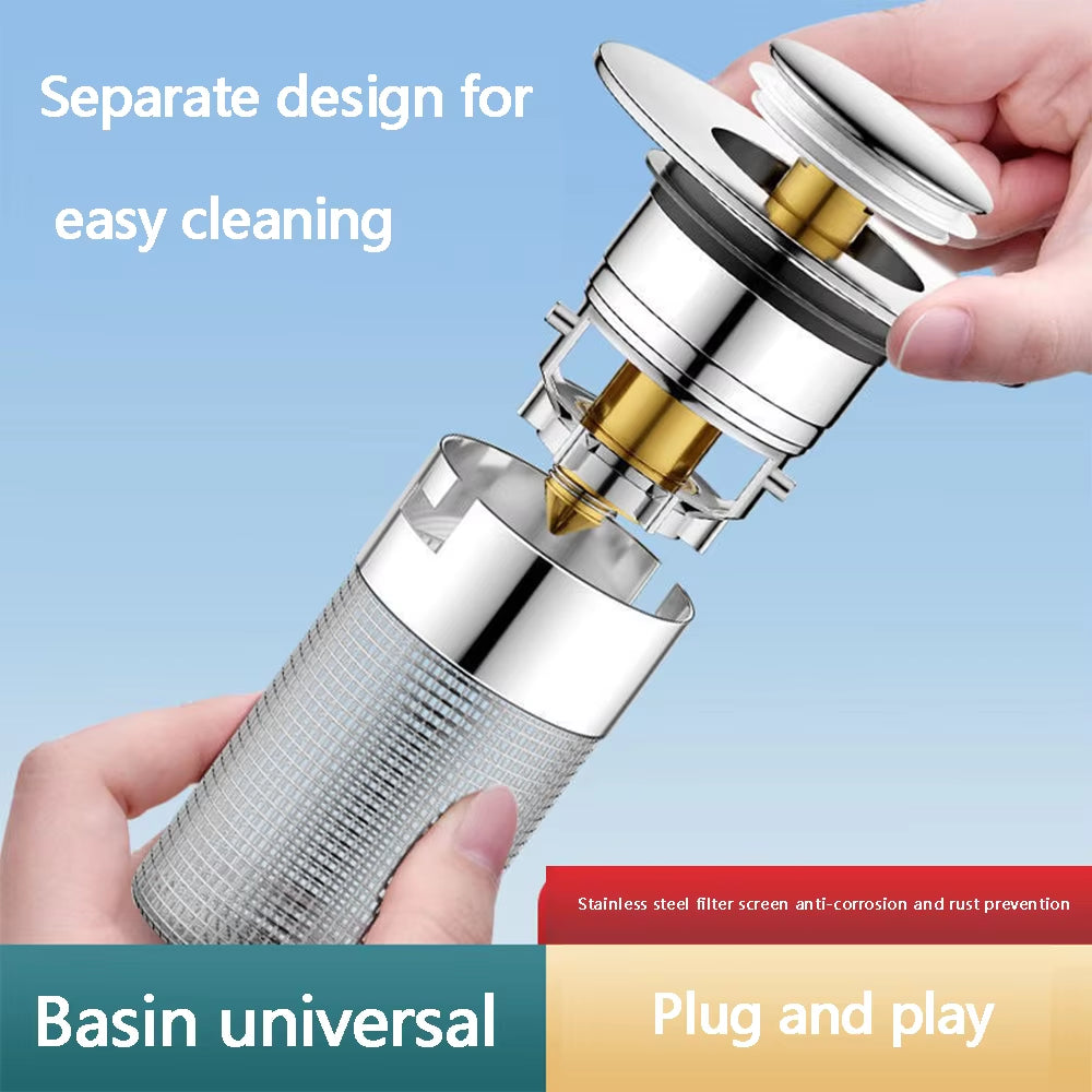 Universal Drain Plug – Anti-Clogging & Odor-Proof!